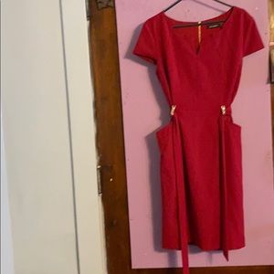 Red raspberry dress🔥🔥🔥🔥nice holiday dress